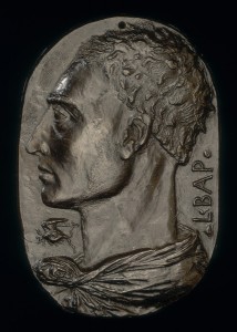 Leon Battista Alberti<br /><i>Self-Portrait</i>, c. 1435<br />Bronze, 20.1 x 13.6 cm (7 15/16 x 5 5/168 in.)<br />National Gallery of Art, Washington, DC, Samuel H. Kress Collection<br />Image courtesy of the Board of Trustees, National Gallery of Art
