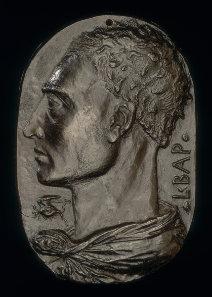 Leon Battista Alberti<br /><em>Self-Portrait</em>, c. 1435<br />Bronze, 20.1 x 13.6 cm (7 15/16 x 5 5/168 in.)<br />National Gallery of Art, Washington, DC, Samuel H. Kress Collection<br />Image courtesy of the Board of Trustees, National Gallery of Art