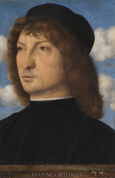 Giovanni Bellini Portrait of a Venetian Gentleman, c. 1500 Oil on panel transferred to panel, 29.69 x 20 cm (11 11/16 x 7 7/8 in.) National Gallery of Art, Washington, DC, Samuel H. Kress Collection Image courtesy of the Board of Trustees, National Gallery of Art 