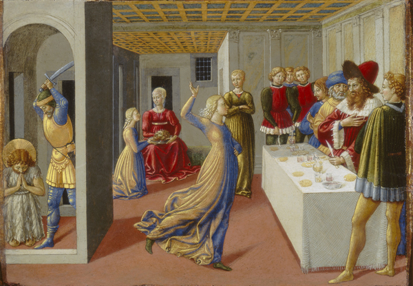 Benozzo Gozzoli The Feast of Herod and the Beheading of Saint John the Baptist, 1461–2 Tempera (?) on panel, 23.8 x 34.5 cm (9 3/8 x 13 9/16 in.) National Gallery of Art, Washington, DC, Samuel H. Kress Collection Image courtesy of the Board of Trustees, National Gallery of Art 
