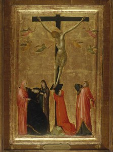 Tuscan School<br /><i>The Crucifixion</i>, c. 1330–50<br />Tempera on wood, 62.9 x 43.2 cm (24 3/4 x 17 in.)<br />Lowe Art Museum, University of Miami, Gift of the Samuel H. Kress Foundation