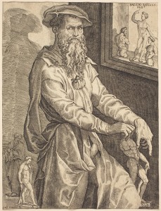 Niccolò della Casa Portrait of Bandinelli, c. 1540–5 Engraving, 29.2 x 22 cm (11 1/2 x 8 11/16 in.) National Gallery of Art, Washington, DC, Ailsa Mellon Bruce Fund Image courtesy of the Board of Trustees, National Gallery of Art 