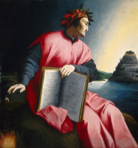 Florentine, 16th century<br /><i>Allegorical Portrait of Dante</i>, late 16th century<br />Oil on panel, 126.9 x 120 cm (49 15/16 x 47 1/4 in.)<br />National Gallery of Art, Washington, DC, Samuel H. Kress Collection<br />Image courtesy of the Board of Trustees, National Gallery of Art