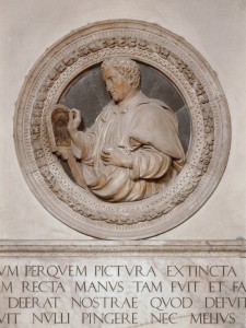 Benedetto da Maiano<br /><i>Portrait of Giotto</i>, c. 1490<br />Marble<br />Florence, Duomo<br />Scala/Art Resource, NY